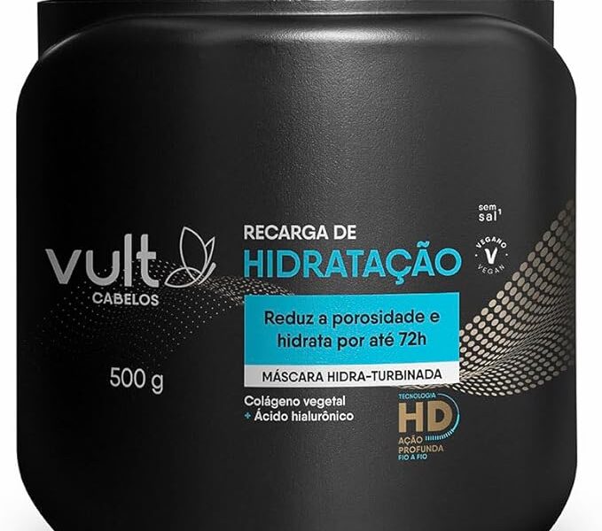 VULT MÁSCARA CAPILAR RECARGA DE HIDRATAÇÃO 500g na Amazon por R$ 8,50