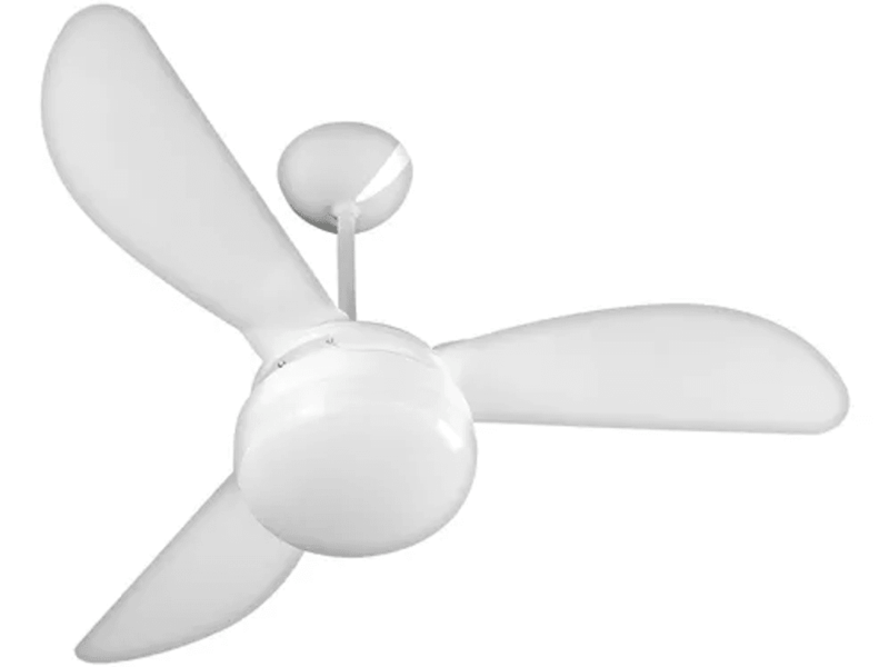 Ventilador De Teto Ventisol Fênix E-27 Branco 130w Com 3 Pás De Plástico, 960 mm De Diâmetro –