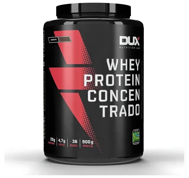 Whey Protein Concentrado Dux Nutrition (900g) Sabores Sabor Chocolate Branco –