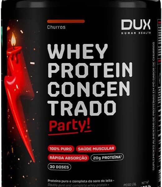 Whey Protein Concentrado Pote (900g), Churros, Dux Human Health