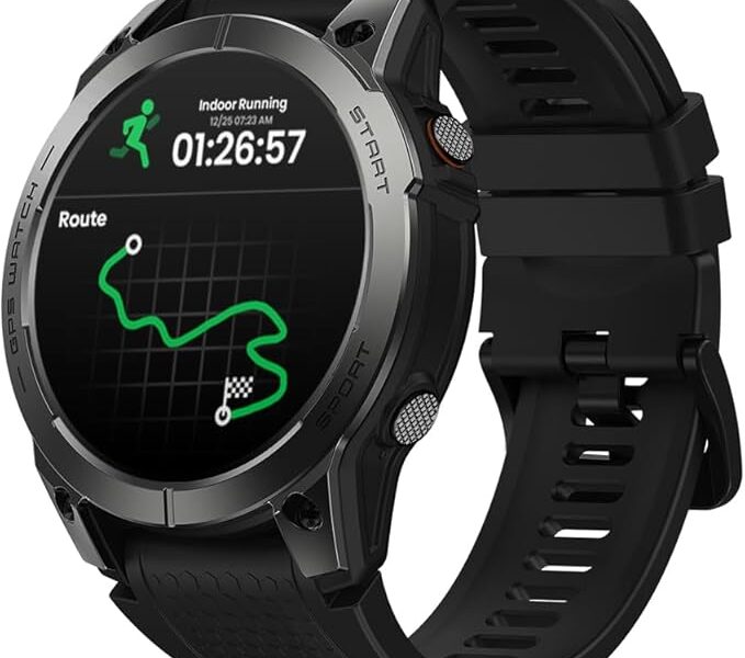 Zeblaze Smart Watch Stratos 3 Pro Relogio Inteligente Masculino Relógio Inteligente, GPS 100+, 5ATM a Prova d’Agua, Chamadas Bluetooth,Android Smart Watch for Android IOS