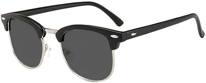 Óculos Anti Luz Azul Vintage Meia Armação Lente Transparente Proteção UV400 Anti Fadiga Ocular para Computador Games Office Homem Mulher Unissex