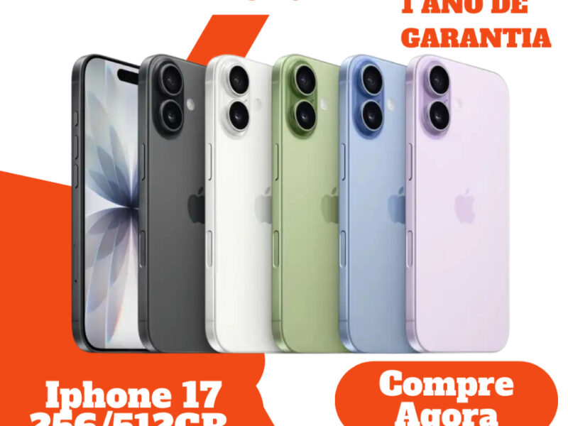 iPhone 17 256GB 8GB 6,3″ – Novo – Original – Nota Fiscal