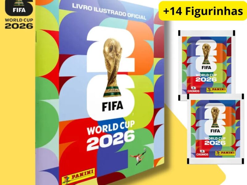 Álbum Capa Brochura Copa Do Mundo 2026 + Figurinhas –