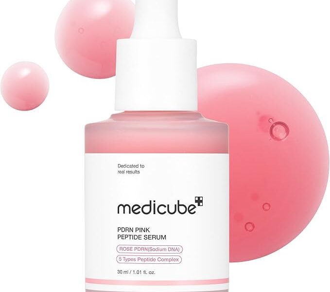 m.edicube PDRN Pink Serum, Pink glow serum, Hidratante & Firmador, Tom de Pele Irregular, Pele| 1,01 fl.oz. (1,01 fl.oz., Rose PDRN (Vegano))