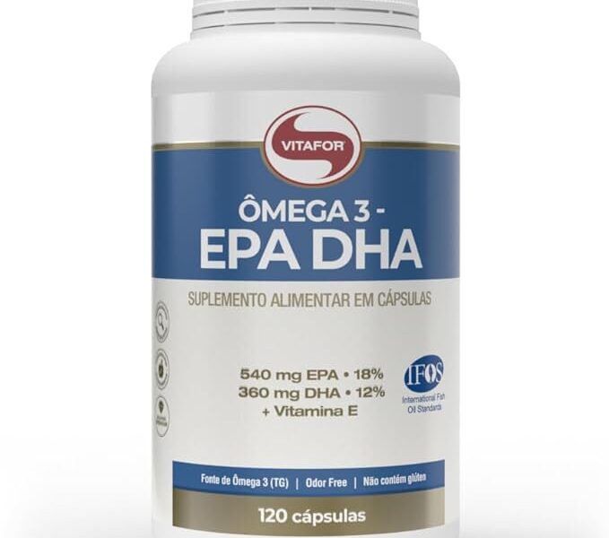 Ômega 3 EPA DHA 1g (120 Caps), VitaFor
