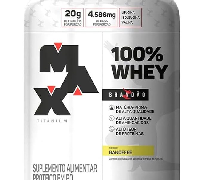100% Whey (900g), Banoffee, Max Titanium