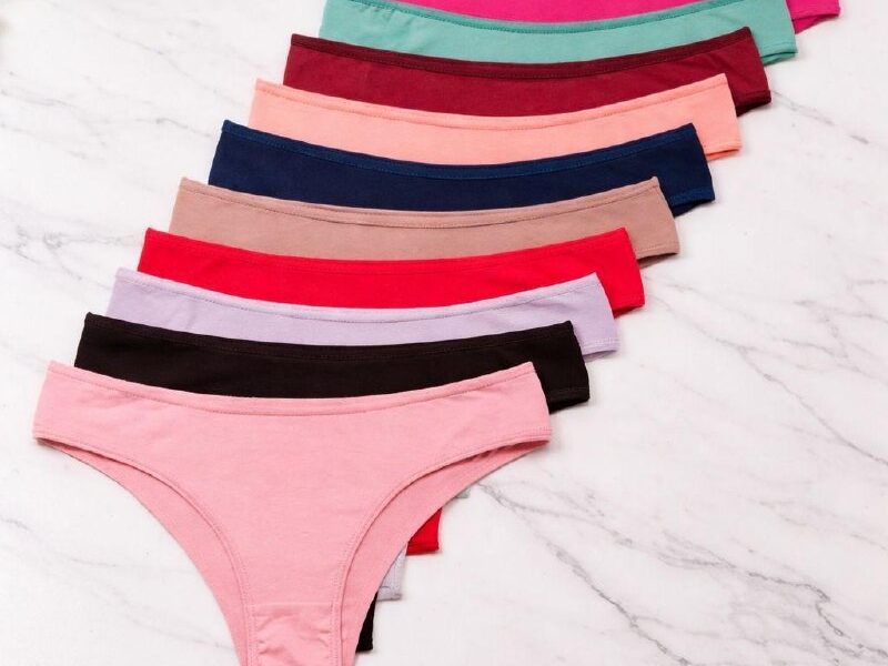 10 Calcinhas Feminina Tanga Lisa Algodão Atacado
