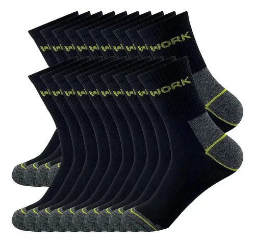 20 Pares De Meias Esportivas Casuais Respiráveis De Cor Sólida No Meio Da Panturrilha