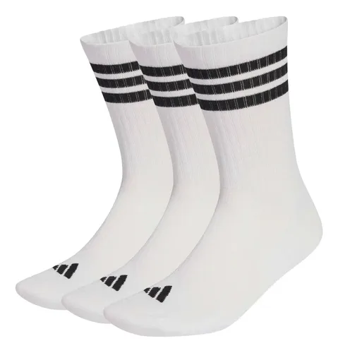 3 Pares De Meias Acolchoadas Três Listras Adidas