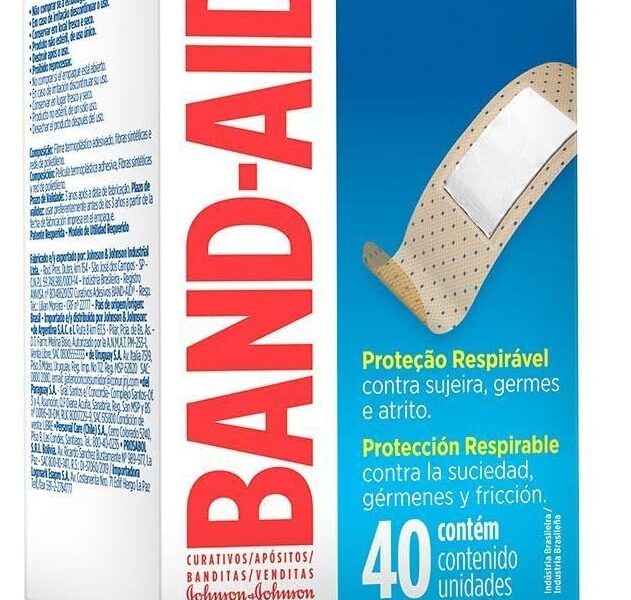 3x Band-Aid Curativos Adesivos Regular 40 unidades (120 no total)