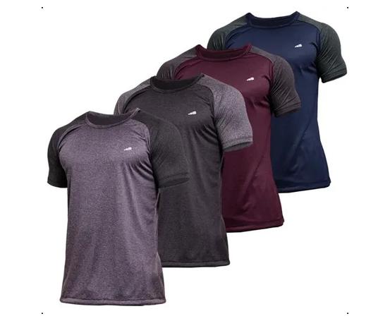4 Camisetas Masculina Dry Fit Premium Camisa Academia Kit