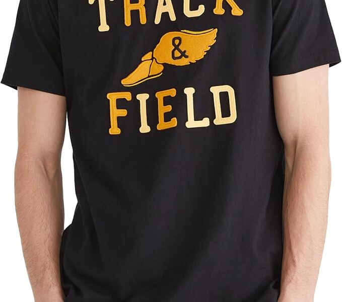 AEROPOSTALE Camiseta masculina de manga curta L2 Track and Field
