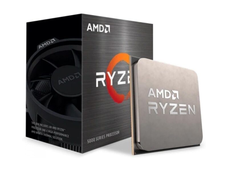 AMD Ryzen 7 5700 8 núcleos/16 Thread 65W TDP soquete AM4 L2+L3 Cache 20MB até 4,6GHz Boost Clock Wraith Stealth Cooler