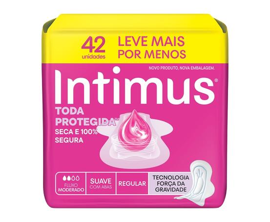 Absorvente Intimus Toda Protegida Dia Suave Com abas – 42 un