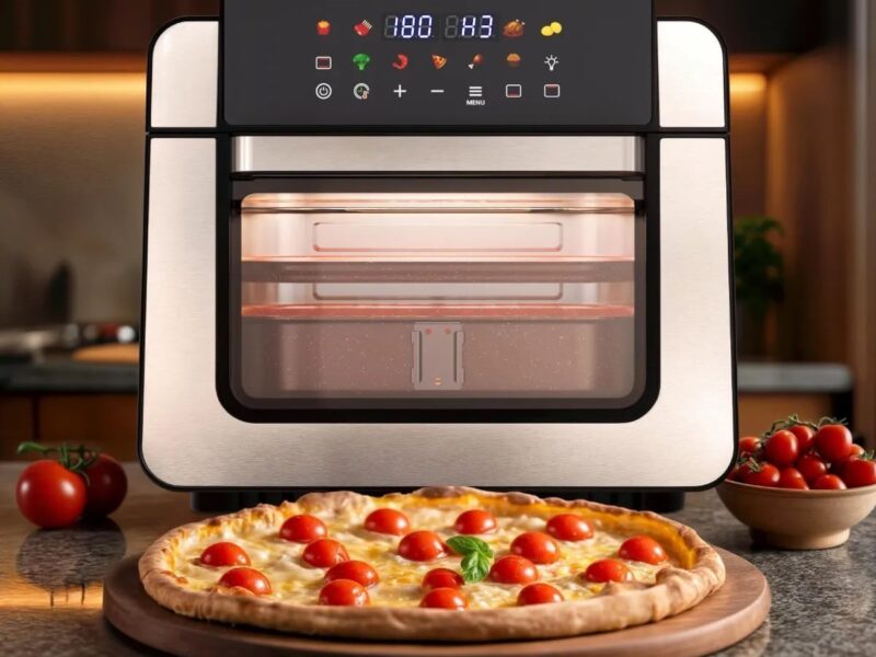 Air Fryer Britânia 8L Redstone Visor Glass BAF80A na Meli por R$ 341,10