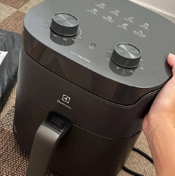 Air Fryer Electrolux Por Rita Lobo 5,6l Cinza Efficient Econ