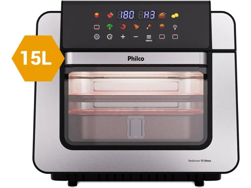 Air Fryer Oven Philco Paf15b 15l Dupla Resistência 1800w