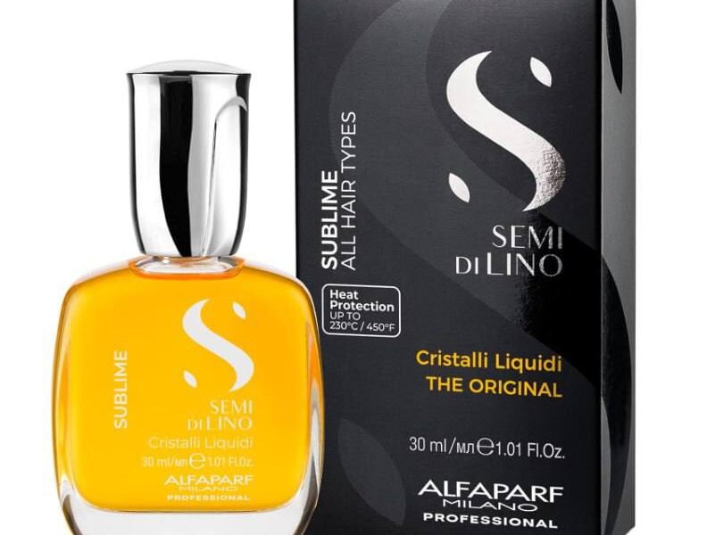 Alfaparf Milano Semi di Lino Sublime Cristalli Liquidi Óleo Capilar com Proteção Térmica – Tratamento de Sérum de Alisamento Finalizador Superior – Brilho Brilhante – Fórmula Vegana 30ml na Link por R$ 48,90