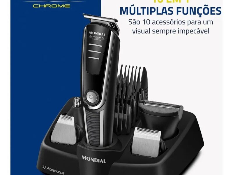 Aparador De Pelos Supergroom-10 Mondial Bivolt Bg-10