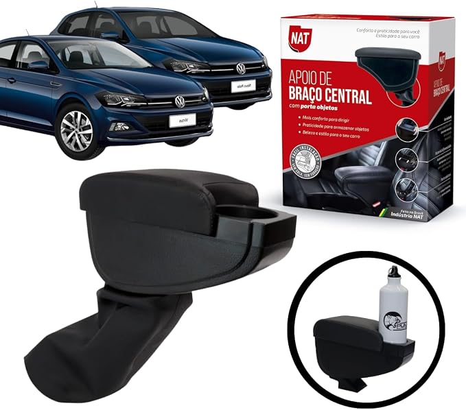 Apoio de Braço Preto Saveiro Gol Voyage G5 G6 G7 2013 Até 2018 2019 2020