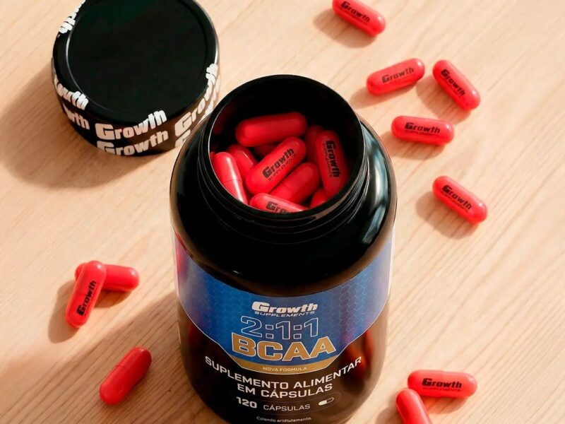 BCAA 2:1:1 120 cápsulas Growth Supplements