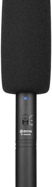 Bliksem Microfone Condensador By-bm6060 Padrão Polar Supercardioide Microfone Shotgun para Câmera Mirrorless Dslr Ideal para Gravações ao Ar Livre Entrevistas/No Brasil