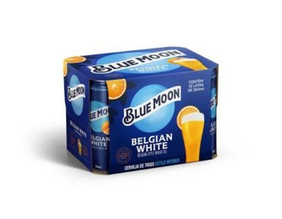Blue Moon Cerveja Belgian White Ale Lata 350ML 12 Unidades