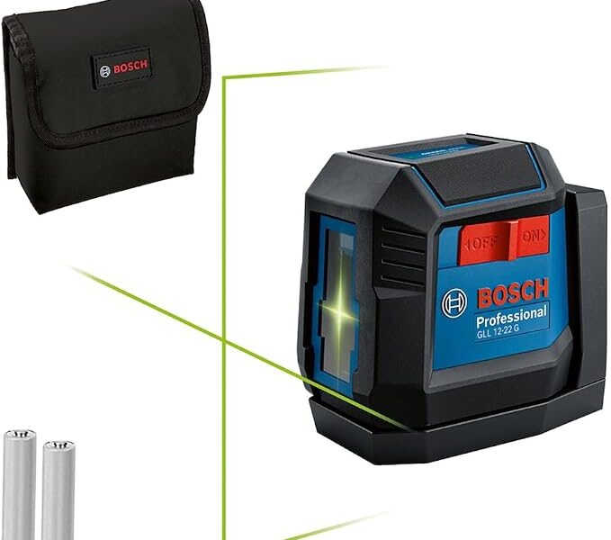 Bosch Nível a Laser verde GLL 12-22 G, 12m suporte giratório