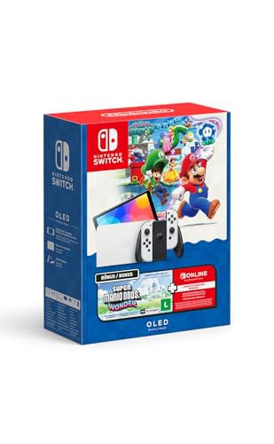 Bundle Nintendo Switch OLED + Super Mario Bros. Wonder + 3 Meses de Assinatura Nintendo Switch Online na Amazon por R$ 2.299,00