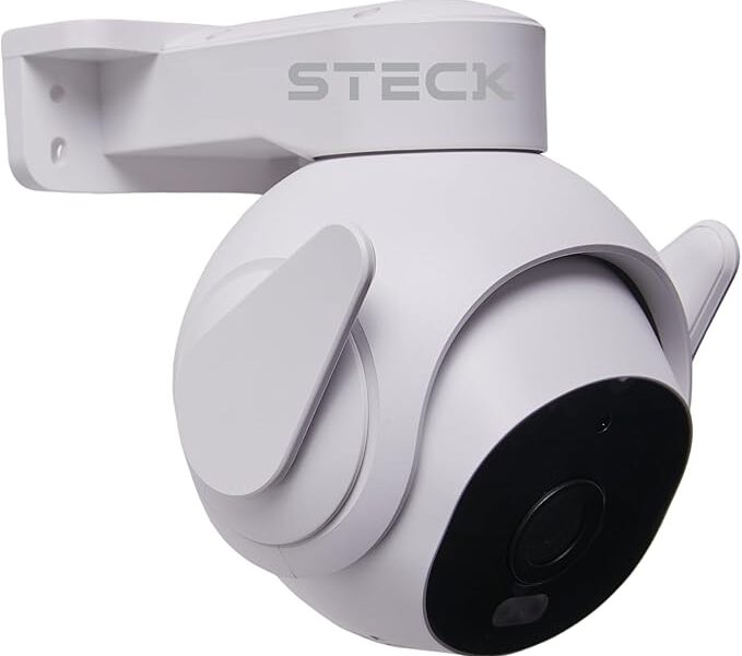 Câmera de segurança externa ptz 360 wi-fi full hd ip65 scam4bs1 steck ambiente conectado