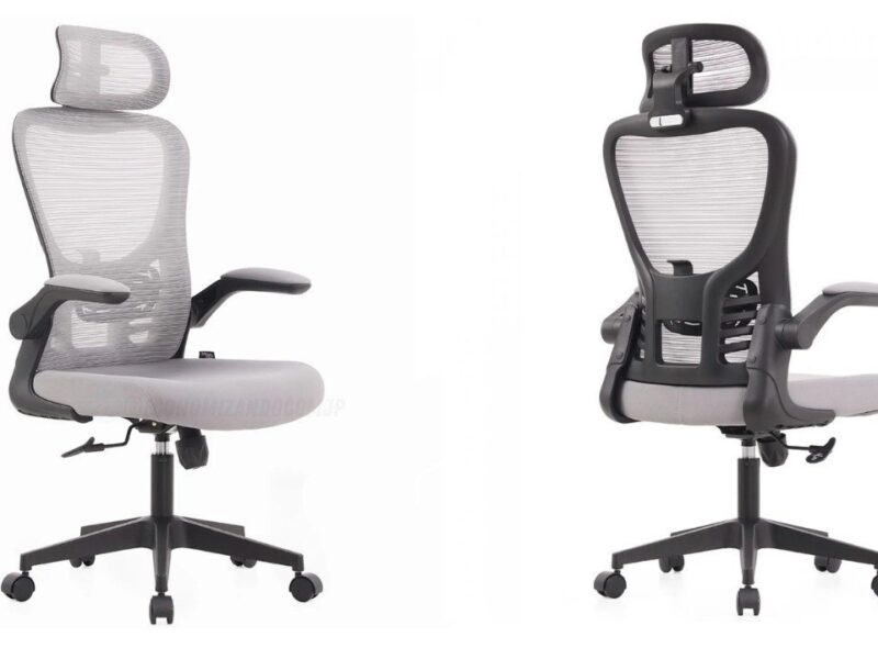 Cadeira De Escritório Dr. Office Handy V2, Mesh, Cinza e Preta, DR-CH-HV2R1DGF