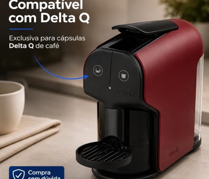 Cafeteira Cápsulas Delta Q Quick Vermelha 127V na Amazon por R$ 107,91