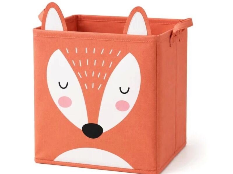 Caixa Organizadora Infantil para Brinquedos 32x32x32 cm – Raposa