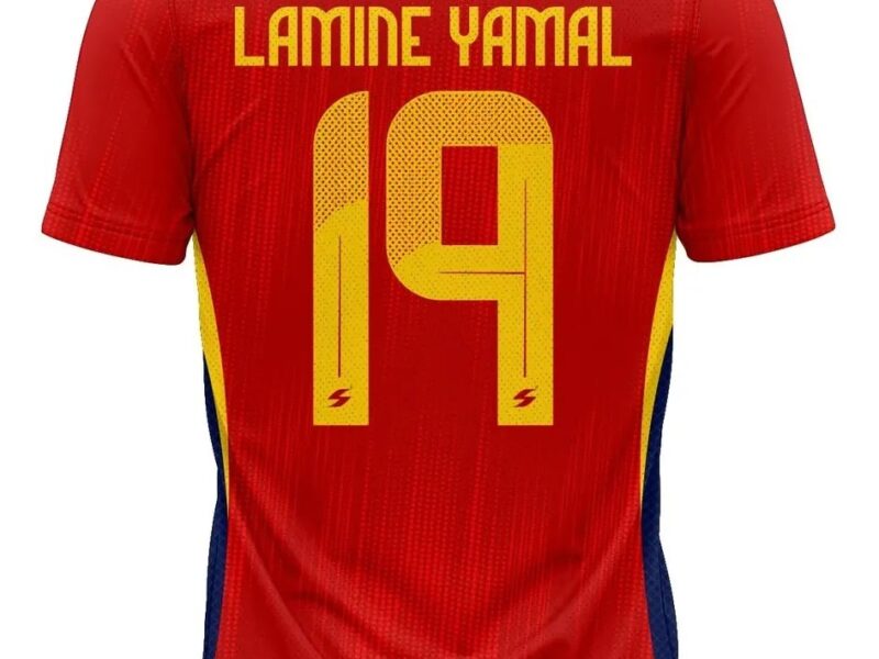 Camisa Futebol Lançamento Espanha Yamal 10 Adulto Masculino