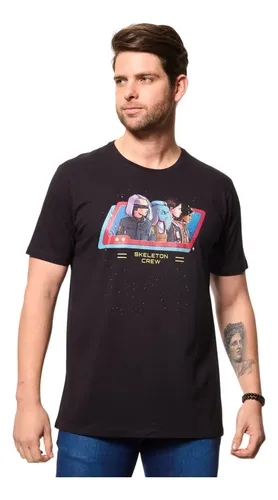 Camiseta Masculina Básica Skeleton Crew Disney