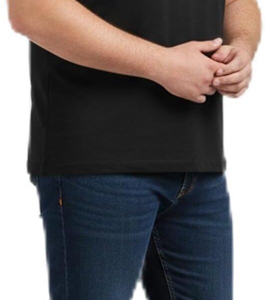 Camiseta Masculina Preta basica Armisa 100% Algodão Fio Penteado 30.1 – tecido Premium– vários tamanhos (BR, Alfa, XGG, Regular)