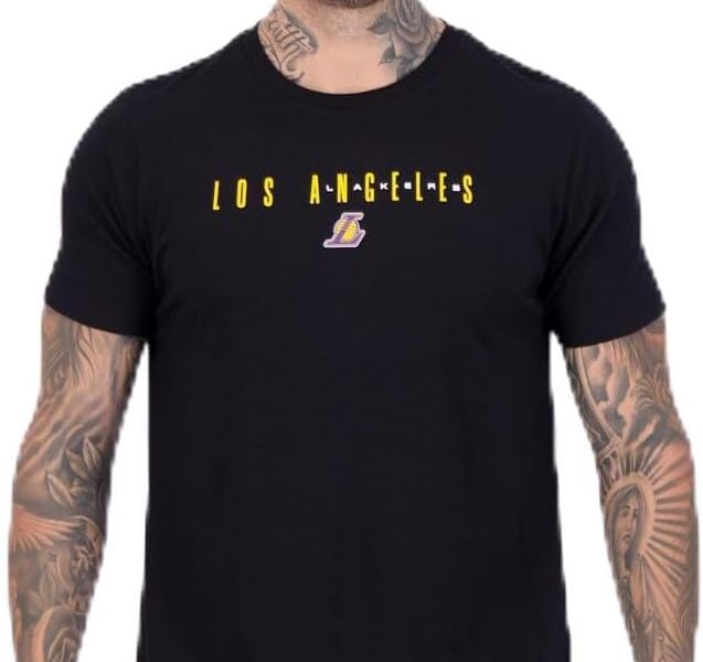 Camiseta NBA Los Angeles Lakers Spell Preto