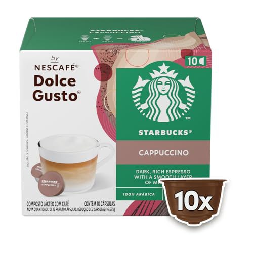 Cappuccino em Cápsula Starbucks Caixa 100g 10 Unidades