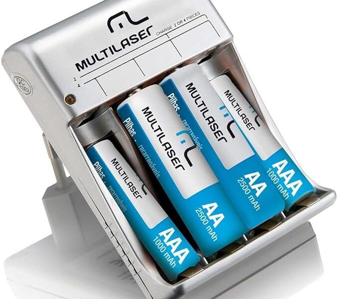 Carregador de Pilhas AA/AAA com 2 Pilhas Multi – CB045