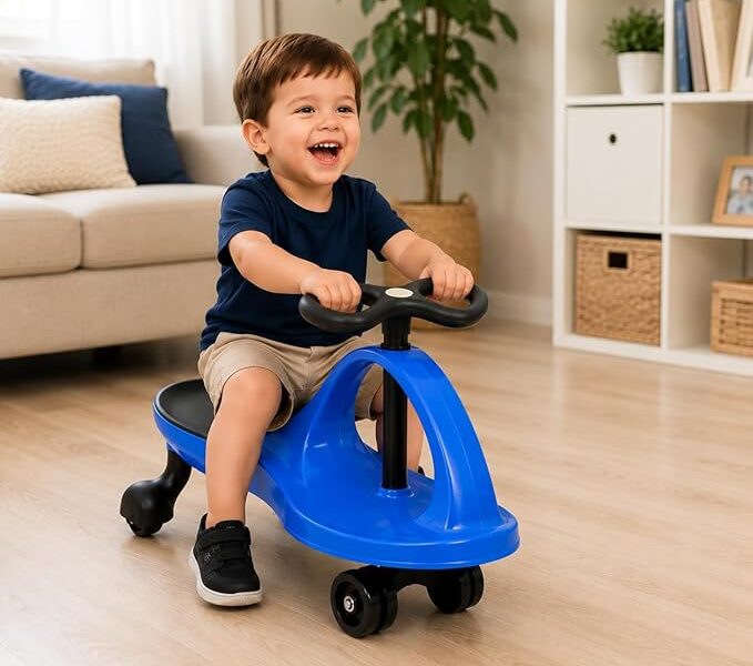 Carrinho Rolima Gira Gira Rodopio 360 Graus Infantil Criança Rodopio Triciclo Volante Menino E Menina Resistente Brinquedo Suporta até 80Kg