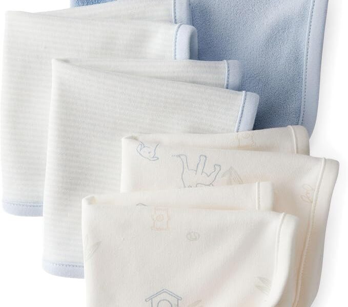 Carter’s Pacote com 6 toalhas (azul multi)