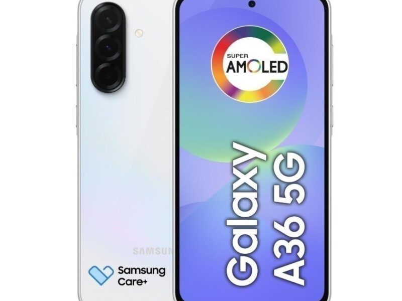 Celular Samsung Galaxy A36 5G 128GB, 6GB RAM, Câmera 50MP, IP67, Super AMOLED 6.7″, Recursos AI, Branco