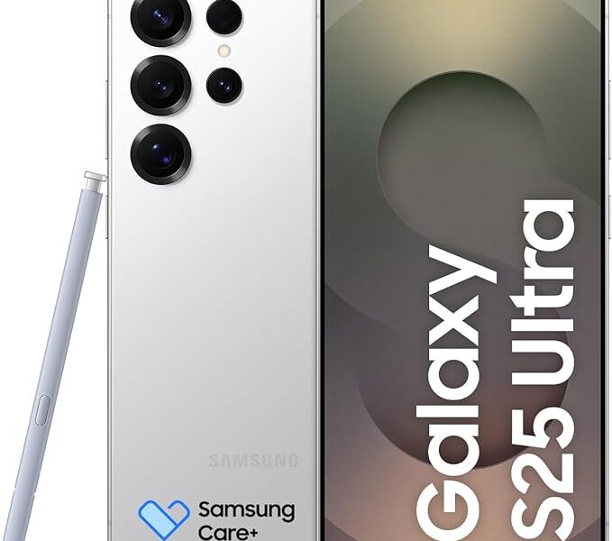 Celular Samsung Galaxy S25 Ultra 5G, 256GB, 12GB RAM, Câmera Quádrupla de 200+50+10+50, Tela Grande de 6.9″, Titânio Prata