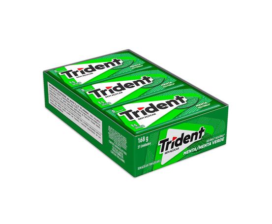 Chiclete Trident Menta Sem Açúcar – Caixa com 21 unid. de 8g