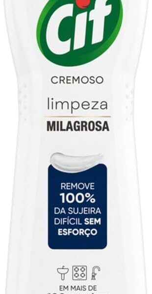 Cif Cremoso Limpeza Milagrosa Remove 100% Da Sujeira 450 Ml