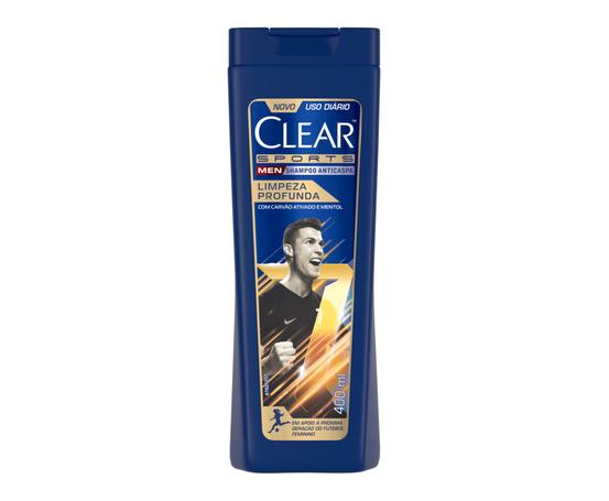 Clear Sports Men – Shampoo Anticaspa Limpeza Profunda 400Ml