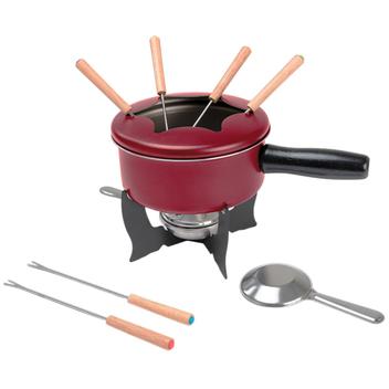 Conjunto para Fondue Brinox 10 Peças 16cm 1,25 Litros Aço Inox – Aparelho de Fondue –