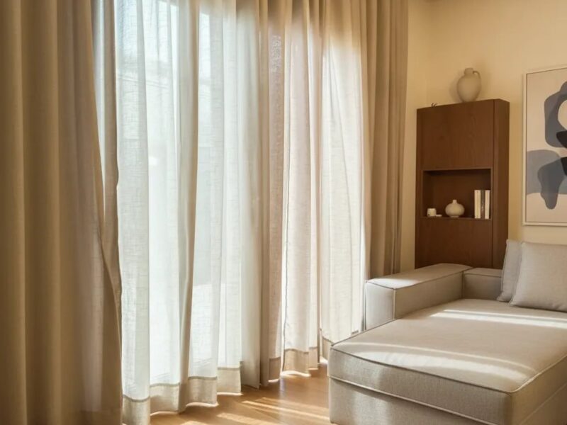Cortina Voil Gaze De Linho 6 Metros X 2,50m Esticado Flame