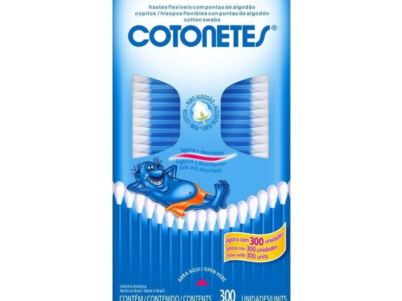 Cotonetes Hastes Flexíveis,300un